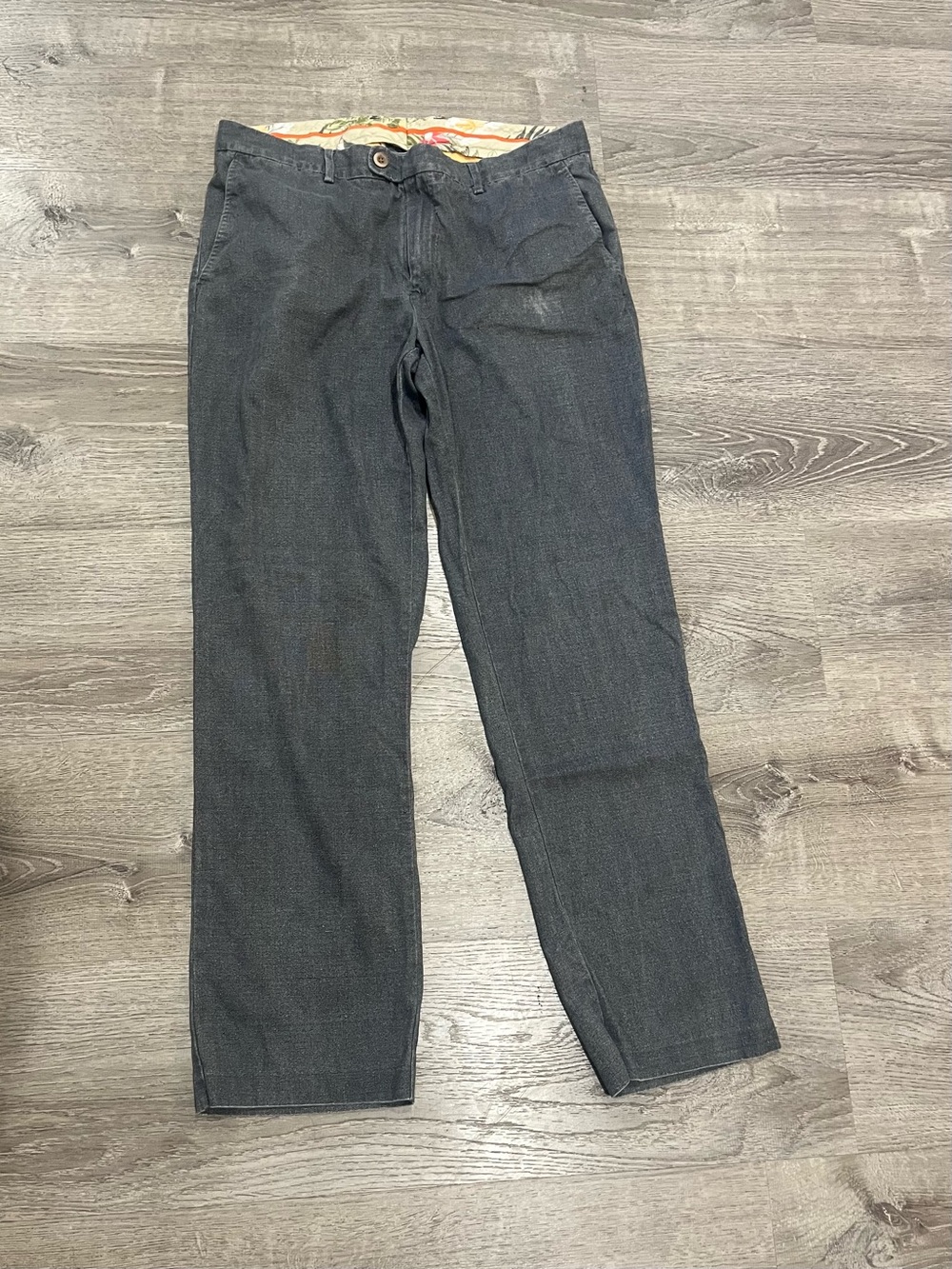 Tommy Bahama Dark Gray Relaxed Casual Pants